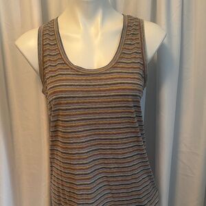 Prana Multicolor Striped Tank Top